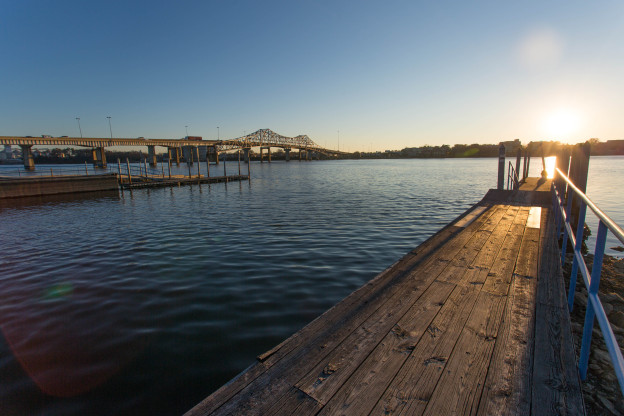 A view across the Tennessee to Decatur.